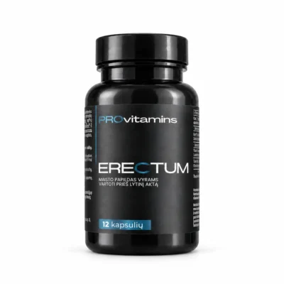 PROVITAMINS ERECTUM maisto papildas vyrams, 12 kapsulių