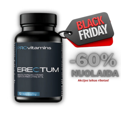 Provitamins ERECTUM Maisto papildas vyrams 12 kaps. (Prieš lytinį aktą) - Image 1