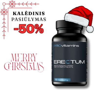 Provitamins ERECTUM Maisto papildas vyrams 12 kaps. (Prieš lytinį aktą) - Image 1