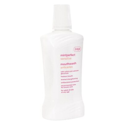 Burnos skalavimo skystis jautriems dantims Ziaja Mintperfect Sensitive, 500 ml - Image 1
