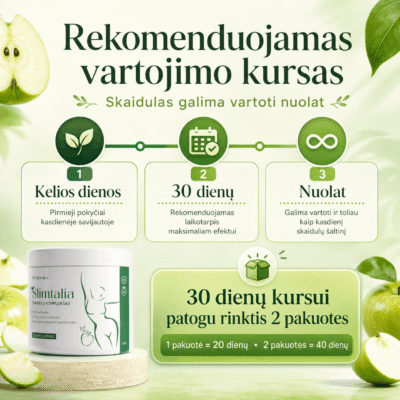 Provitamins Slimtalia Skaidulų Kompleksas 200 g. (Obuolių skonio) - Image 5