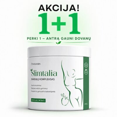Provitamins Slimtalia Skaidulų Kompleksas 200 g. (Obuolių skonio) - Image 1