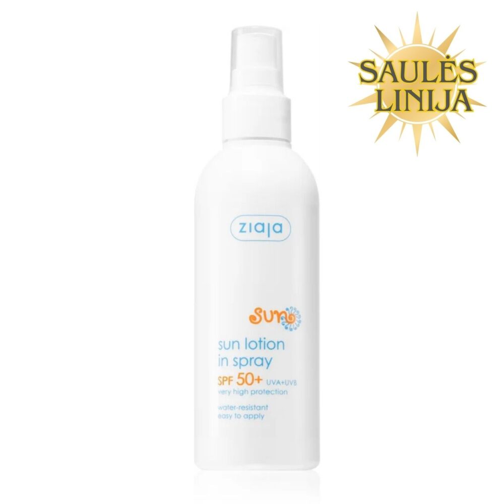 SPF 50 Purškiamasis deginimosi pienelis – 170 ml.