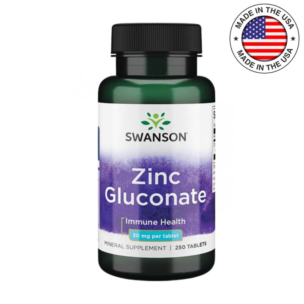 Swanson Zinc Gluconate 30 mg. 250 tab.