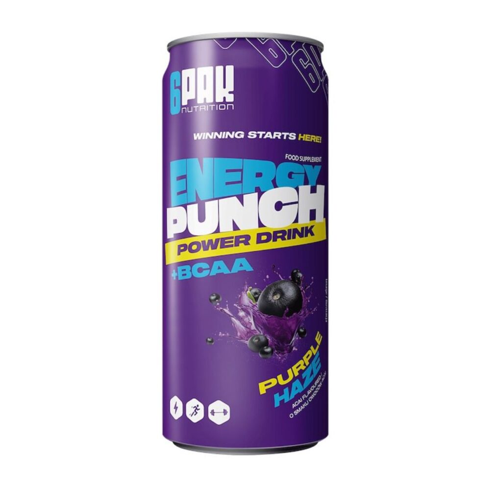 6PAK Energy Punch Power Drink + BCAA 250 ml.