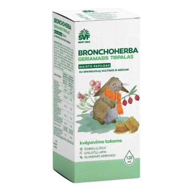 Bronchoherba geriamasis tirpalas vaikams (kvėpavimo takams ir imuninei sistemai) 120 ml. - Image 1
