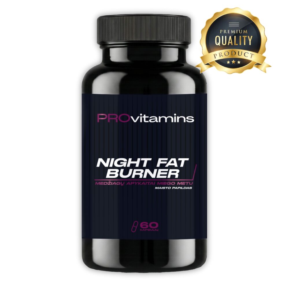 Provitamins Night Fat Burner (Naktinis riebalų degintojas) 60 kaps.