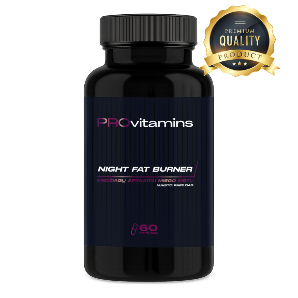 Provitamins Night Fat burner (Naktinis riebalų degintojas) 60 kaps