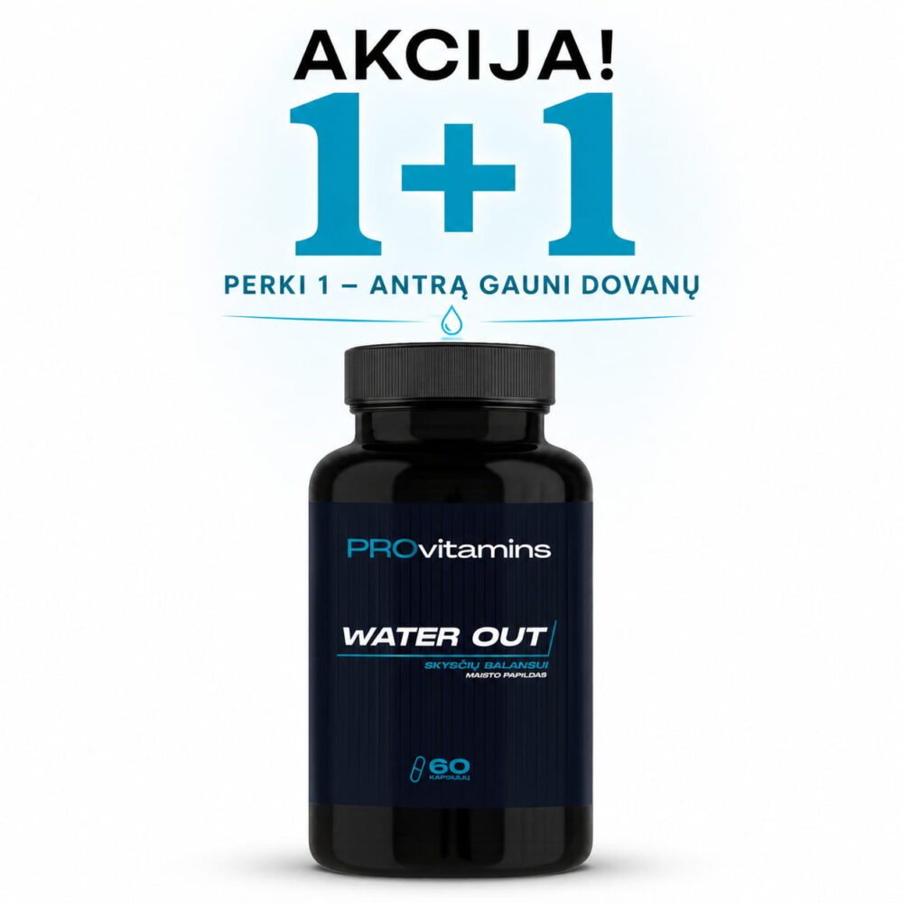 Provitamins Water Out (skysčių balansui) 60 kaps