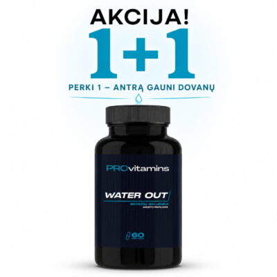 Provitamins Water Out (skysčių balansui) 60 kaps. - Image 1