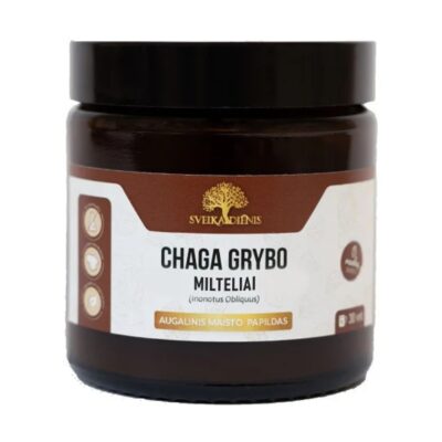 Chaga grybo kapsulės imunitetui ir energijai 30kaps. - Image 1