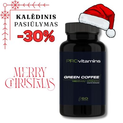 Provitamins Green Coffee (Žaliosios kavos ekstraktas) 60 kaps. - Image 1