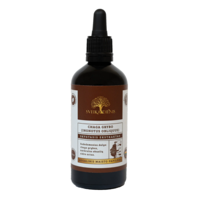 Sveikadienis Chaga (juodojo beržo grybo) ekstraktas (100 ml) - Image 1