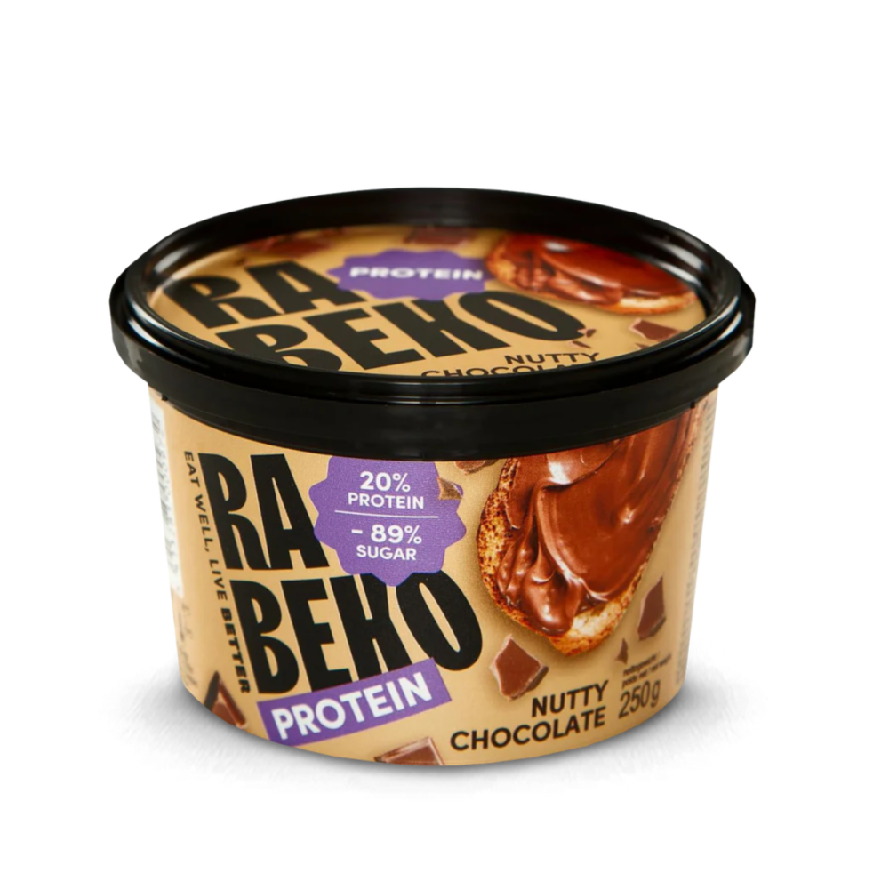 RABEKO PROTEIN riešutų šokolado kremas (250 g.)