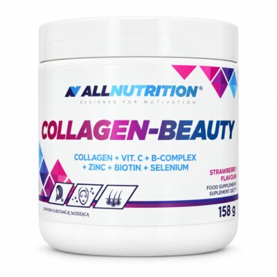ALLNUTRITION Collagen-Beauty kolagenas su biotinu, cinku ir selenu, braškių sk. 158 g. - Image 1