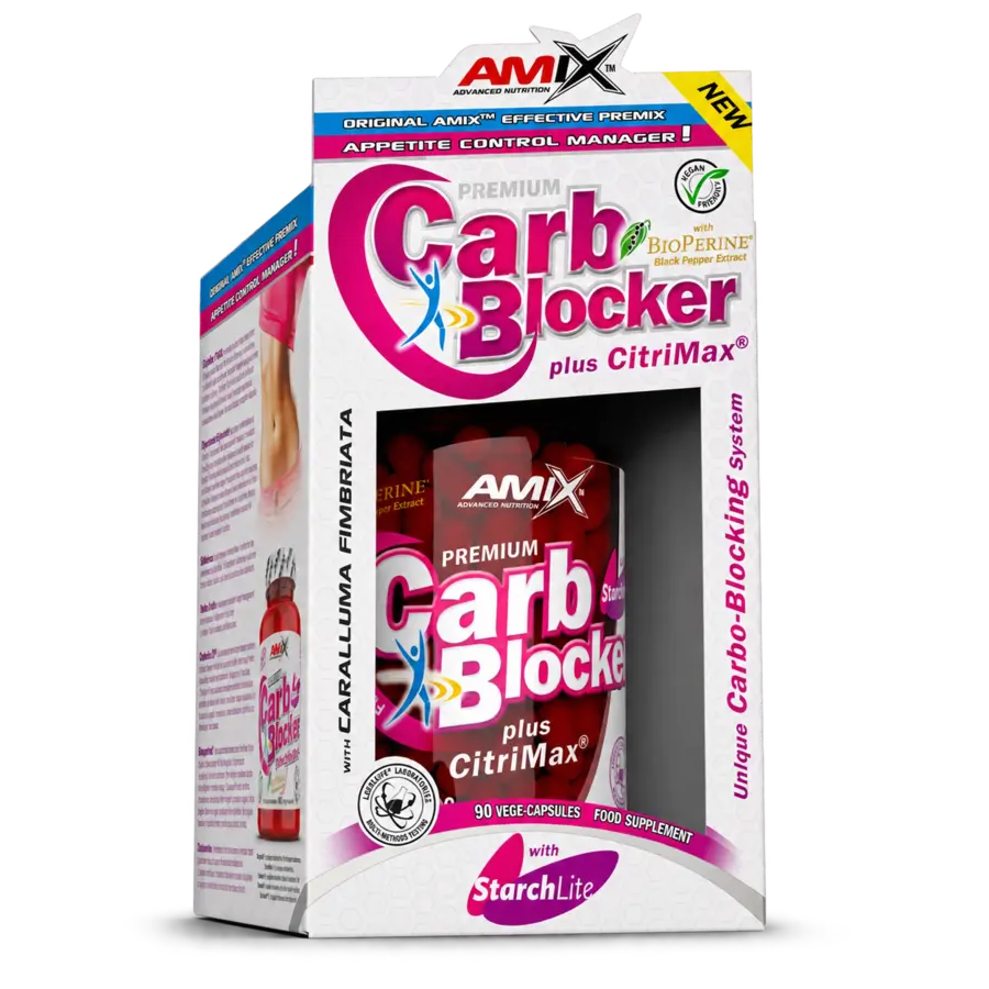 Amix Carb Blocker with StarchLite, 90 kapsulių