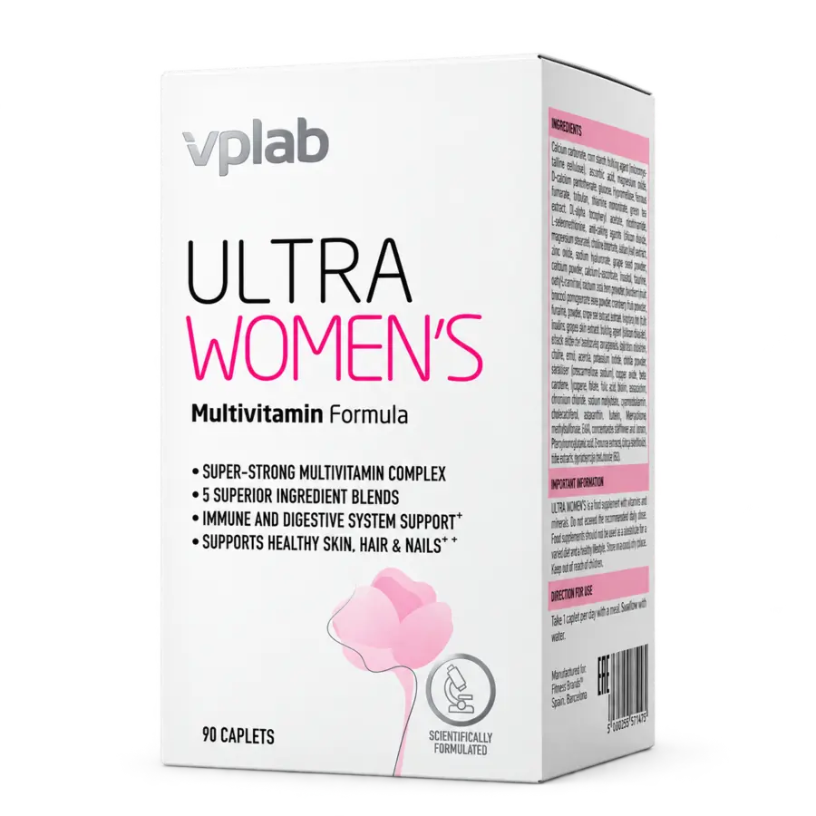 VPLAB Ultra Women's multivitaminai moterims, 90 tablečių
